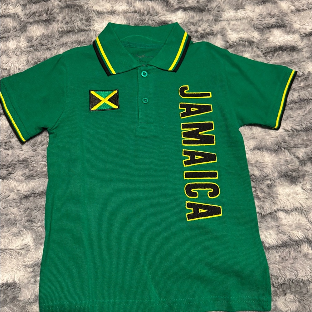 Green Jamaica Kids Polo Shirt